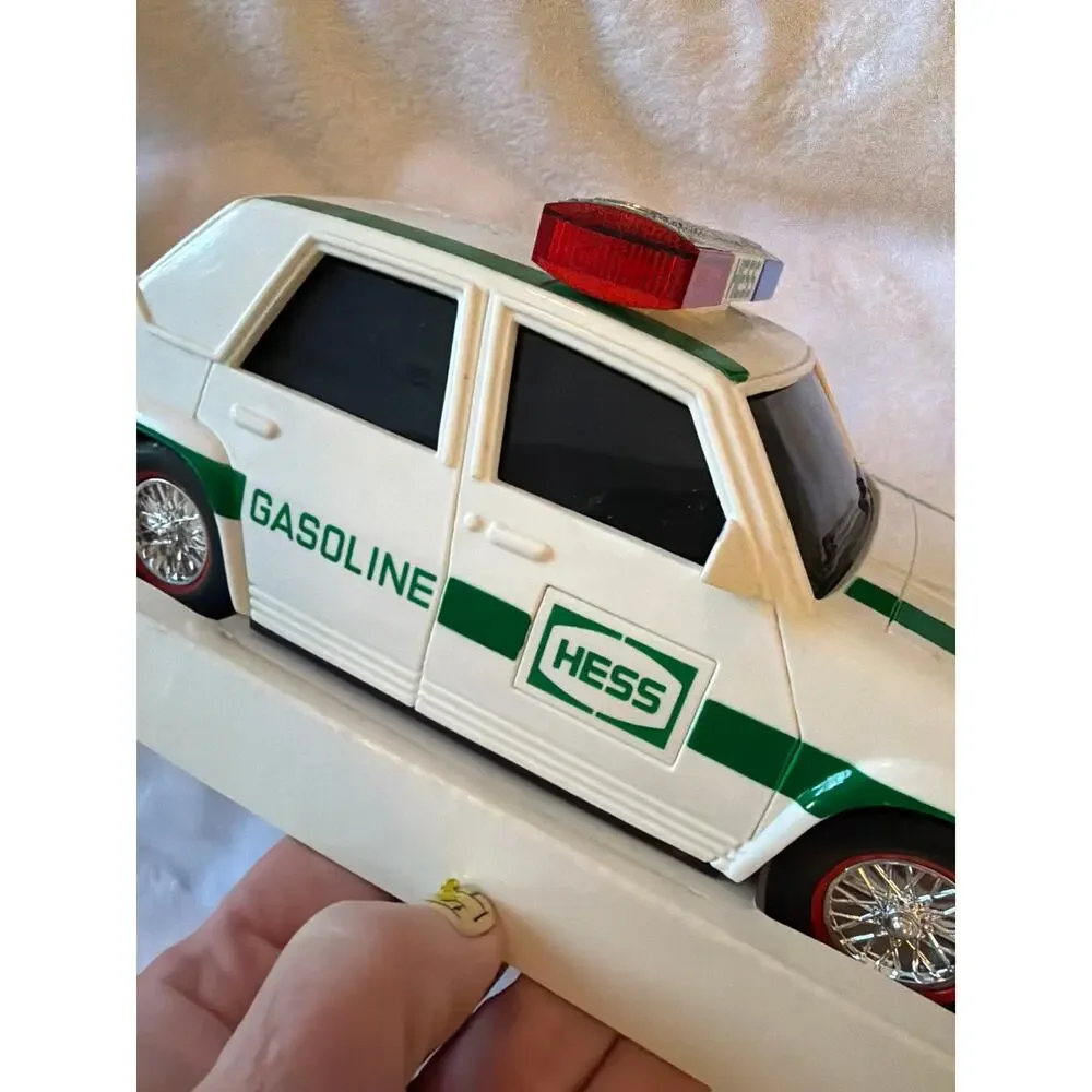 Vintage 1993 Hess Truck Patrol Car Toy Dual Siren Flashing Lights w/Original Box